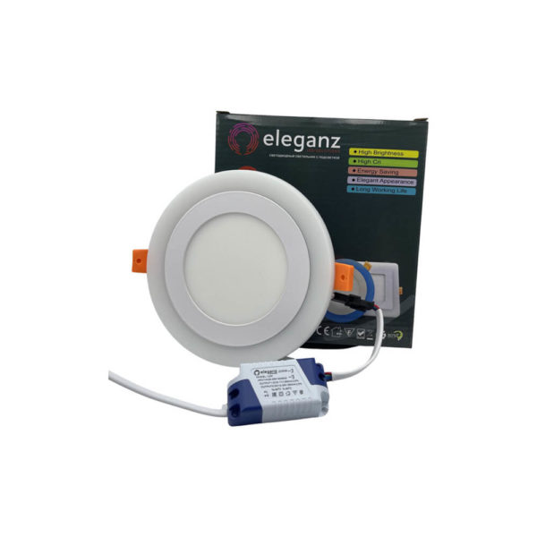 Светодиодный светильник 6 Вт с подсветкой ELEGANZ
