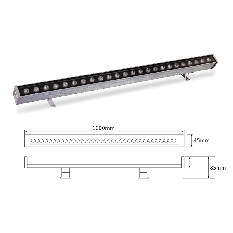 Линейный LED светильник архитектурный el-LS-XQ-1010 на заказ
