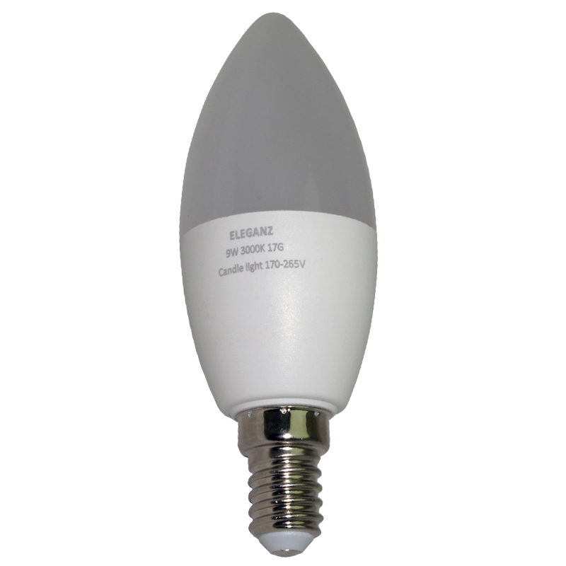 Светодиодная лампа 9 Ватт E14 C37